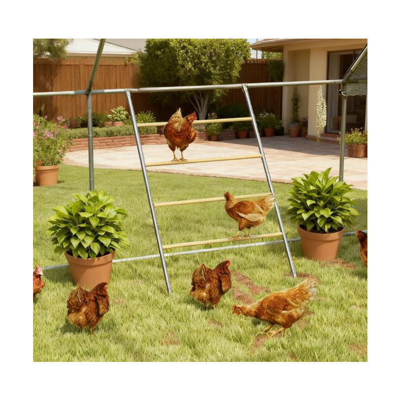 Bar de repos pour poulailler Jungle Gym, 55 po x 33,75 po