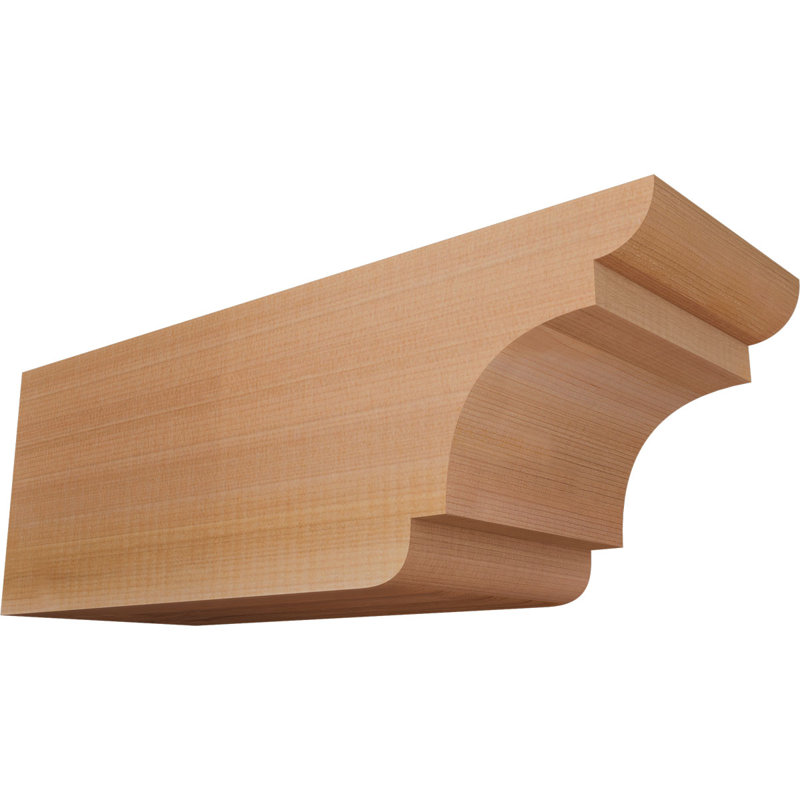 New Brighton Smooth, Cèdre rouge de l'Ouest, 6"H x 5 1/2"W x 16"L