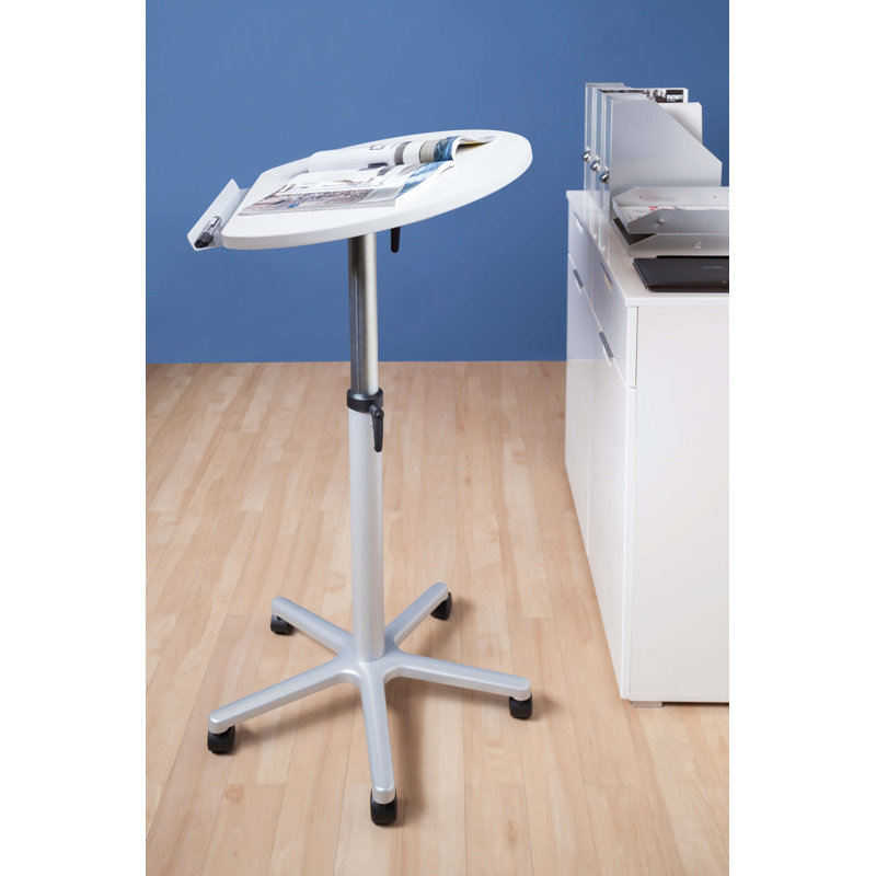 Harpe Adjustable Standing Desk, Grey