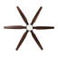 Ventilateur de plafond extérieur rustique d'intérieur 54 po avec lumière, 6 pales en ABS, télécommande, finition noir mat, 3 CCT à intensité variable, moteur à courant continu, tiges de 5 po et 10 po pour le salon de la chambre à coucher
