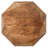 Pringle Natural Brown Octagonal Solid Mango Wood Side Table-334890463