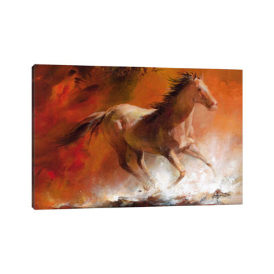 Wild Horses I by Willem Haenraets - Wrapped Canvas Painting