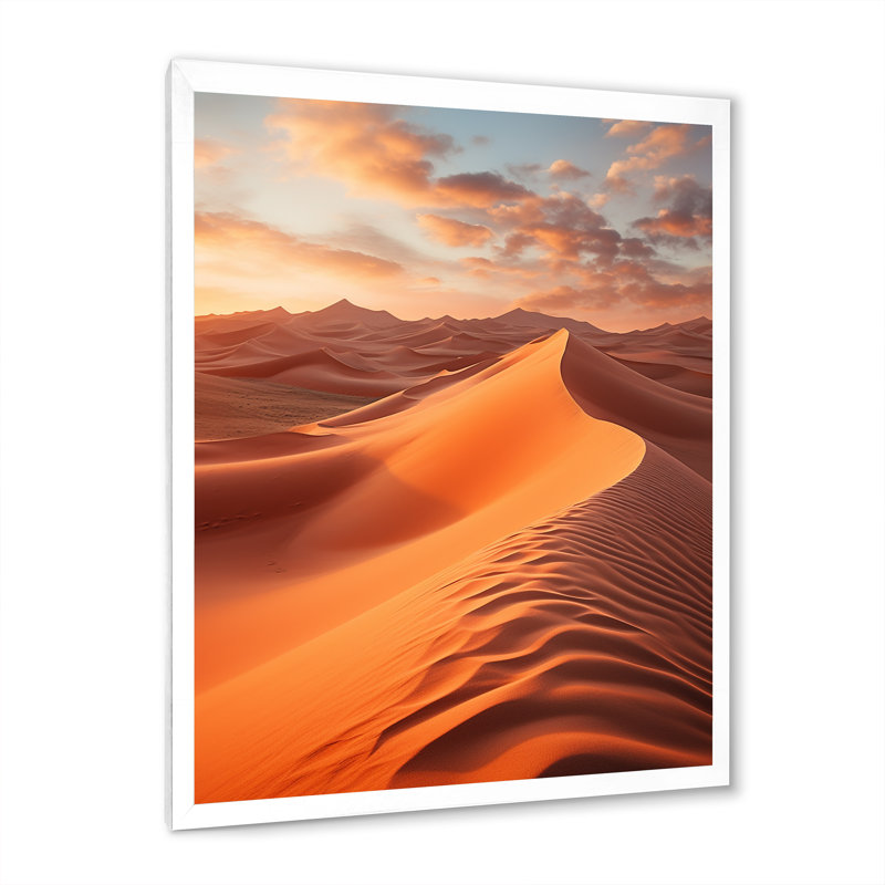 «Kellsey Beach Golden Sands II», reproduction sur toile, H 20 po x l 12 po x P 1 po, Cadre photo blanc