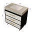 Meuble-lavabo autoportant moderne avec lavabo vasque en céramique et plateau en pierre frittée durable-875396098-875396108