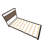 Wilson metal platform bed with 4 Metal Legs - Lavish Bed in Powder Coating Black Color and Weathered Wood Laminate-2038023787