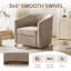 Fauteuil d'appoint pivotant en chenille-516561335