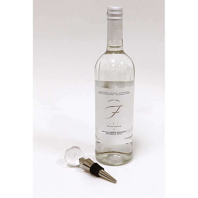 Bottle Stopper With Clear Ball - 4.7"