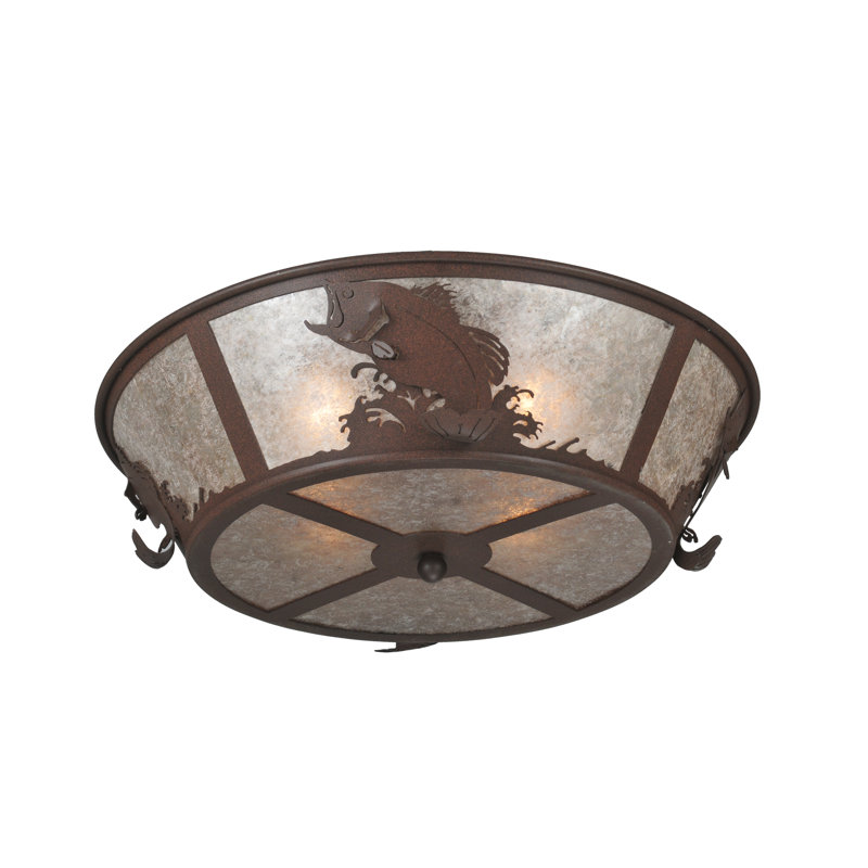 Rustic Lodge 4 - Light Flush Mount