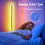 Lampe sur pied d'angle noire RVB, lumière d'ambiance à DEL à changement de couleur à intensité variable avec application Daybetter et télécommande, lampe sur pied d'intérieur à cadre en plastique 5V DC pour le salon, la chambre à coucher et la salle de jeux-131531684