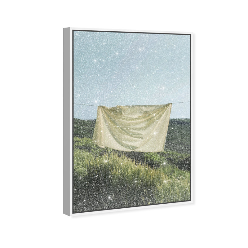 Floating Cotton I Print by Oliver Gal, 37"H x 25"W, White Floater Frame