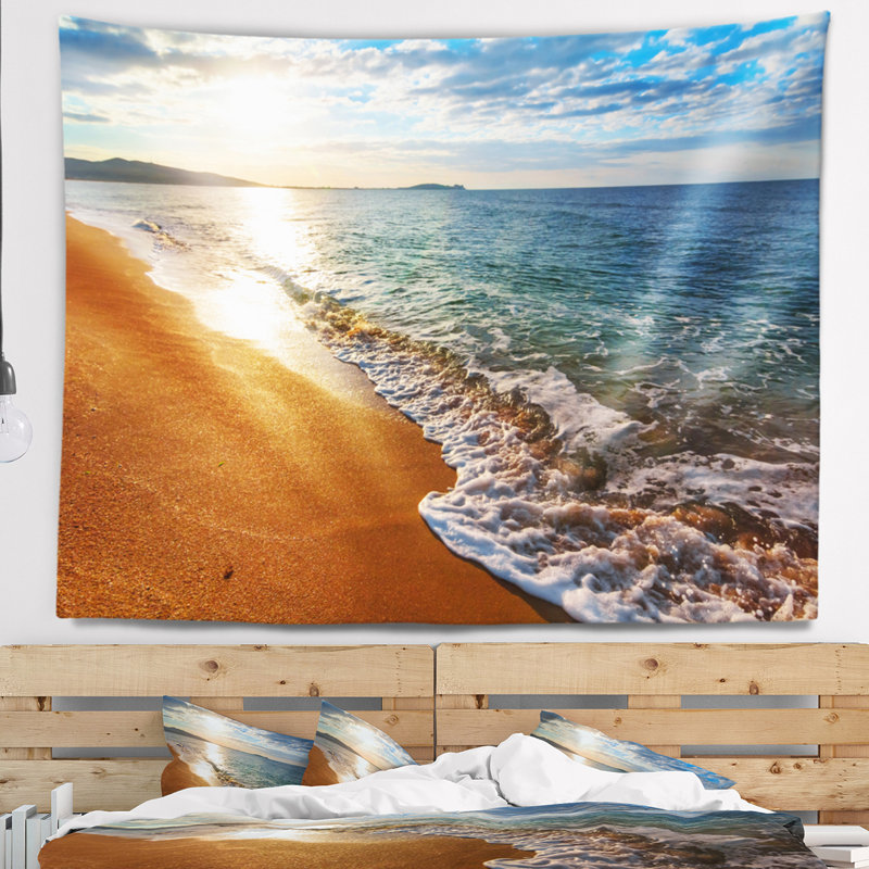 Tapisserie de plage tropicale island gili island mer, H 50 po x l 60 po