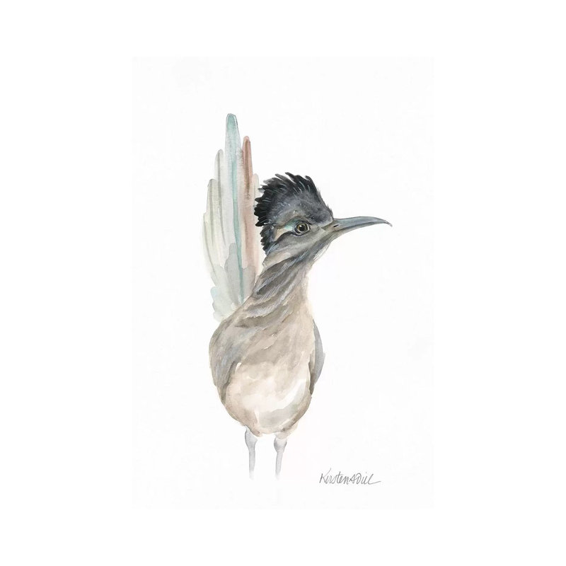 Roadrunner par Kirsten Dill - reproduction sur toile tendue, H 26 po x l 18 po x 1,5 po