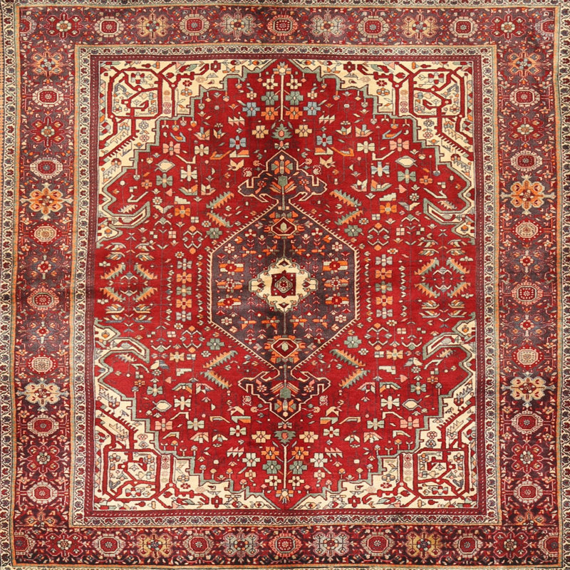 Claye Oriental Indoor Rug, Square 7'