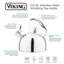 Viking 2.6-Quart Stainless Steel Kettle with 3-Ply Base-388516997