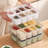 Divided Serving Tray with Lid 8-Compartments Spice Storage Box Transparent Snake Candy Fruits Nuts-464430280
