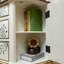Armoire décorative en demi-cercle