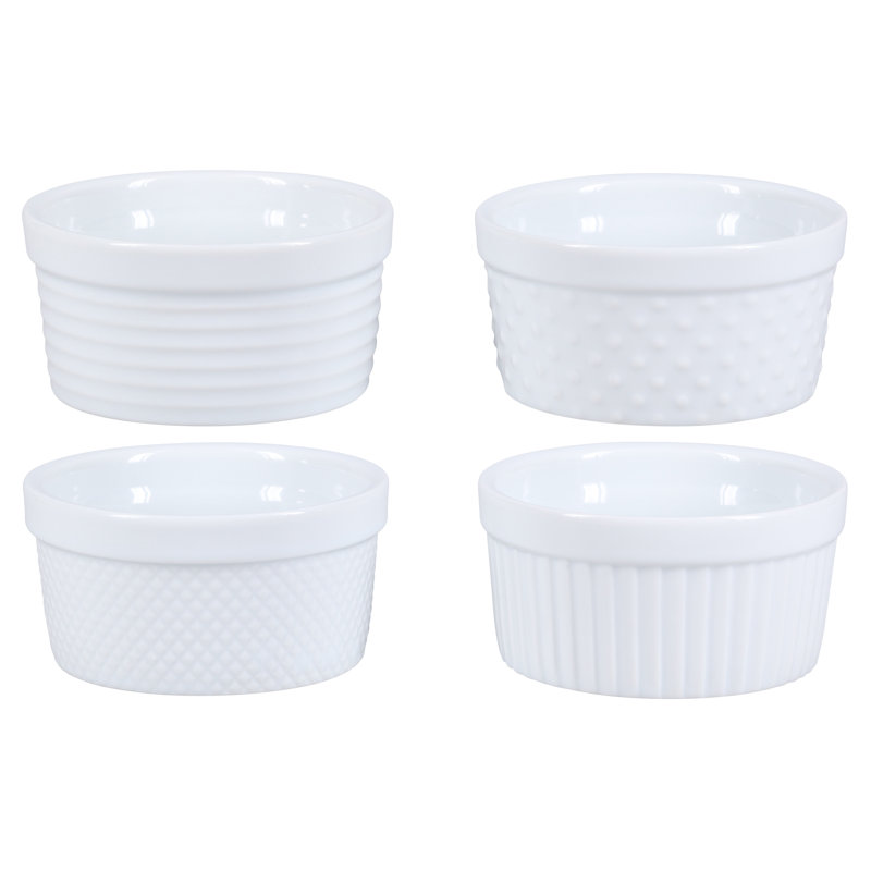 BIA Cordon Bleu Porcelain Textured 6 oz Ramekins