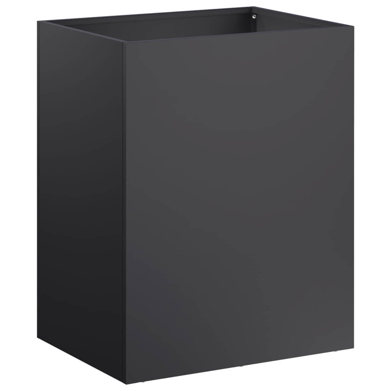 Planter, 50cm H x 40cm W x 30cm D, Black, 2