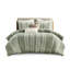 Literie 3 pièces en coton rayé pour lit King/King, avec housse de couette 100 % rayée.