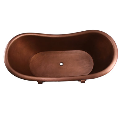 66'' x 30.62'' Soaking Copper Bathtub