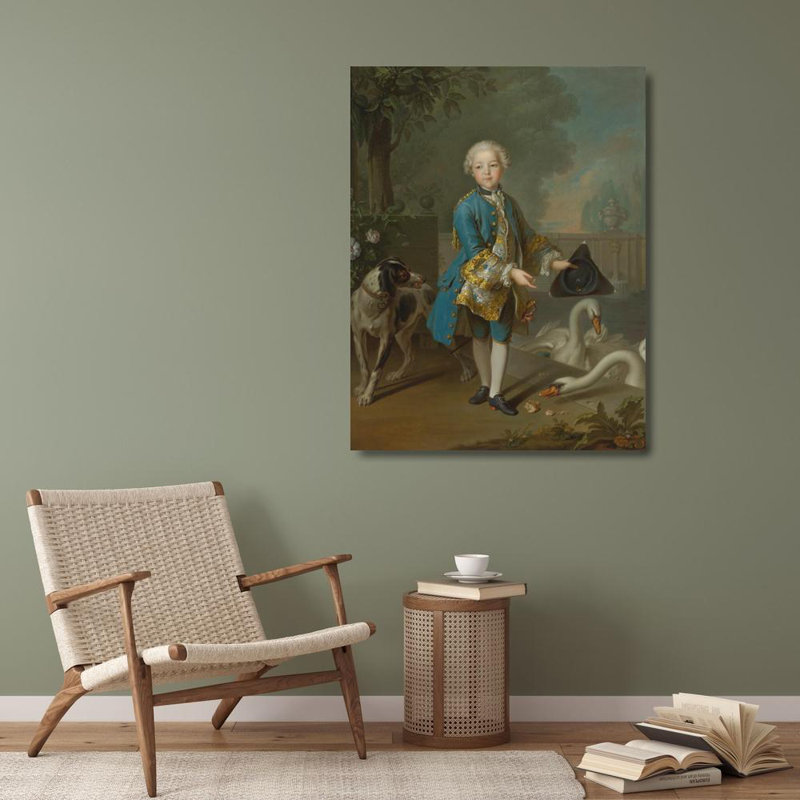 "Portrait de Louis Philippe Joseph, duc d'Océan et duc de Chartres" par Louis Tocqué - Art sur toile tendue avec châssis