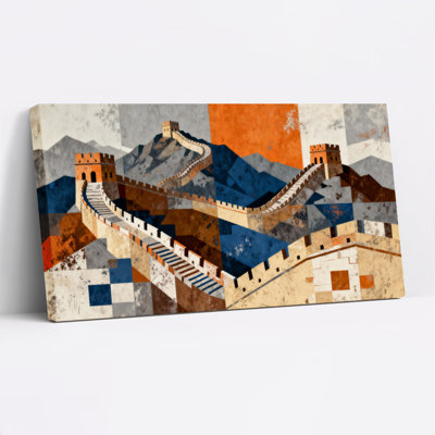 Grande muraille de Chine, ensemble de 1 reproduction d'art sur toile