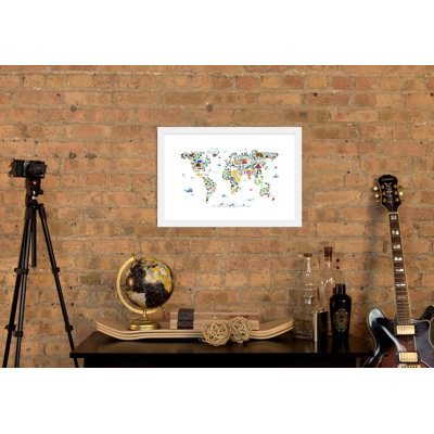 « Animal Map of the World », impression