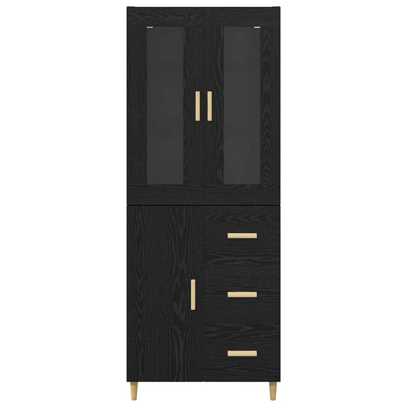 69.5cm Sideboard, Black Oak