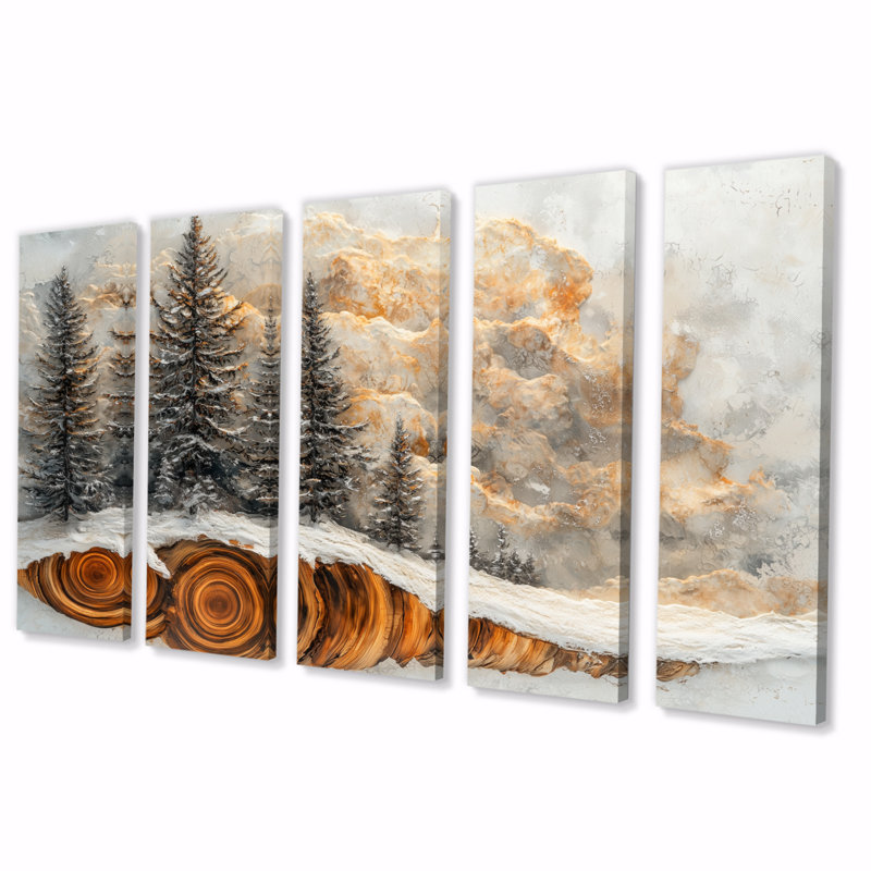 Tsaile - Art - Pour le salon, H 28 po x l 60 po, 5