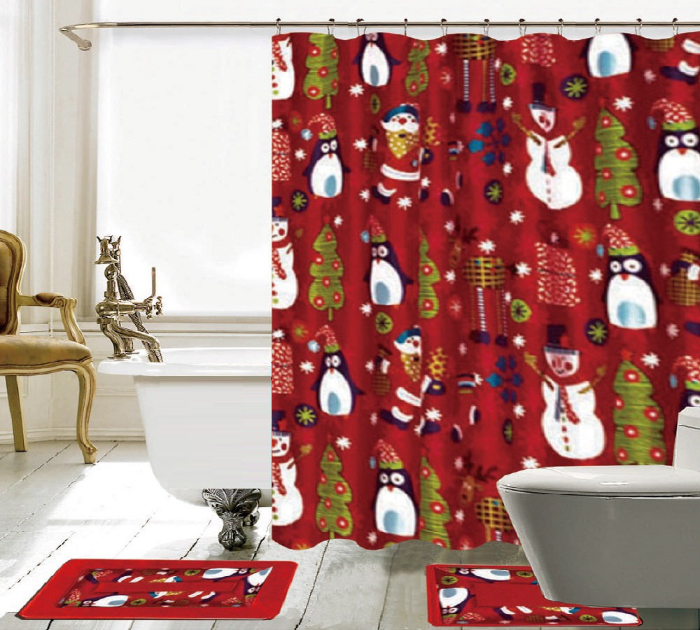 The Holiday Aisle® Iyla Shower Curtain with Hooks Included & Reviews ...