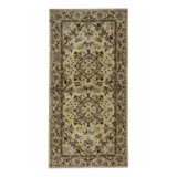 Hand-Knotted High-Quality Ivory Area Rug