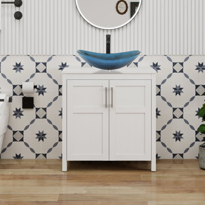 30" Free-Standing Modern Single Bathroom Vanity With Sink
