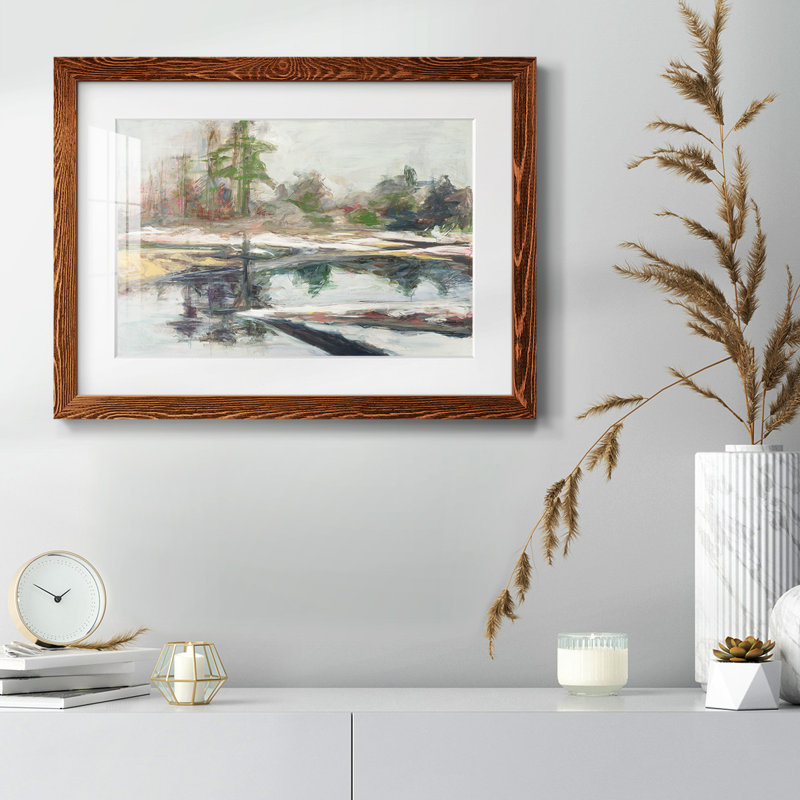 " Quiet Reflection ", Maple Framed, 22" H x 32" W x 1.5" D