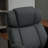 High Back Big And Tall Executive Office Chair 484lbs With Wide Seat, Computer Desk Chair With Linen Fabric, Adjustable Height, Swivel Wheels, Charcoal Grey