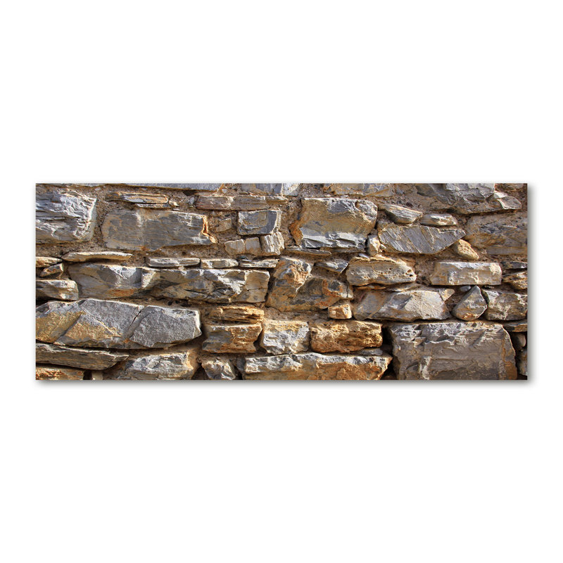 A Stone Wall - Wrapped Canvas Print