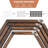 Hexagon Floating Shelves Set Of 8 - Farmhouse Honeycomb Wall Shelf For Storage And Display - Wall Mounted Rustic Wood Shelving For Bathroom, Kitchen, Bedroom, Living Room-751400437