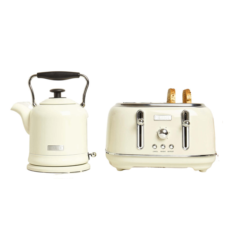 HADEN 1.7L Stainless Steel Kettle, Cream