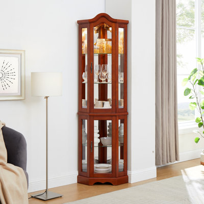 Armoire de coin en noyer