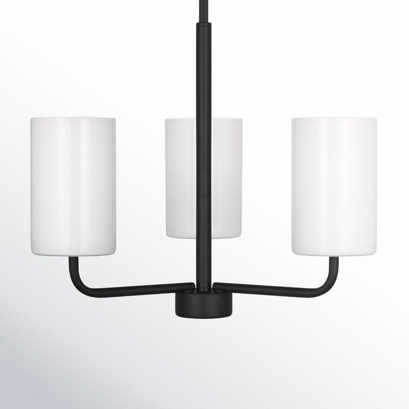 Lustre à 3 lumières Vincente, Noir mat, No