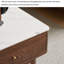 Table basse moderne en bois massif-411648276