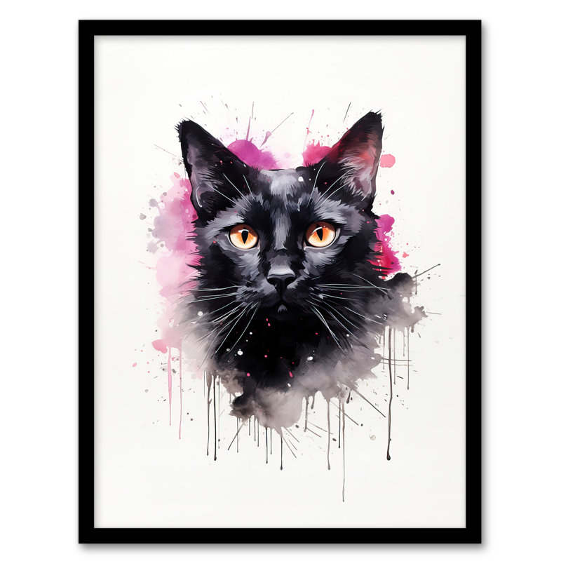 Black Cat - Single Picture Frame Print