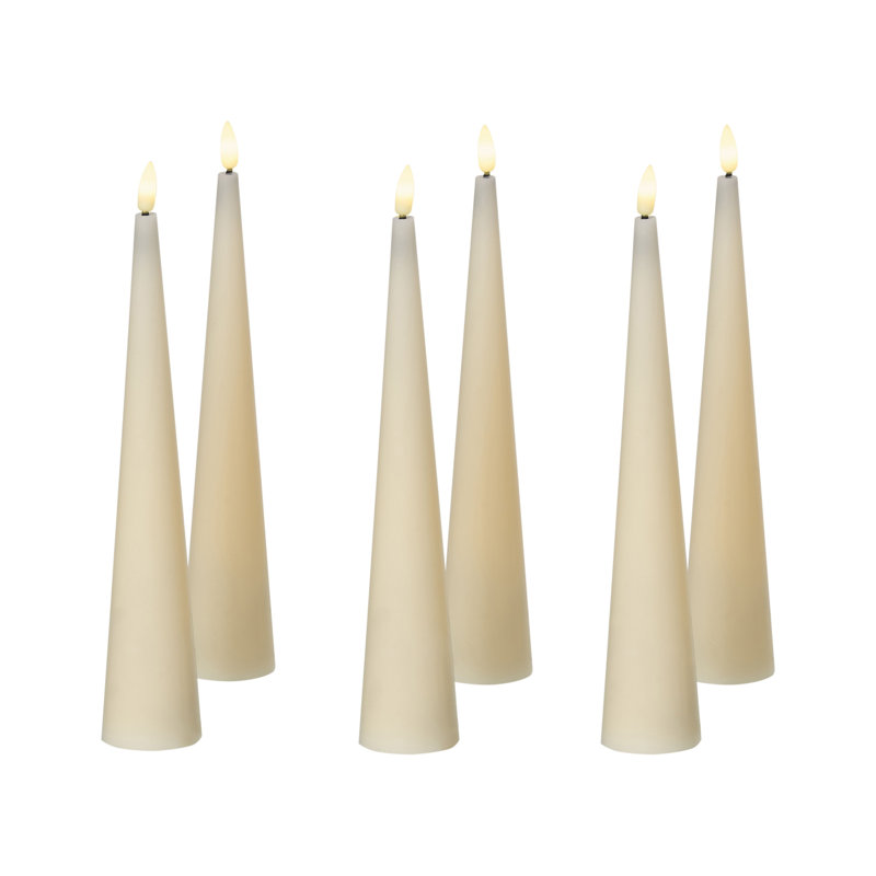 Decorative Accent Candle, White