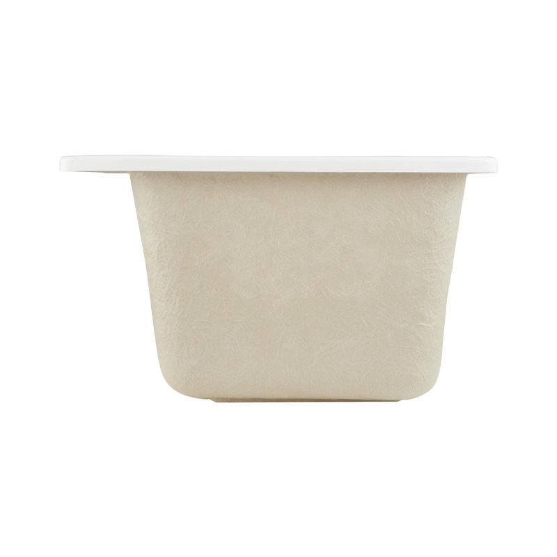 Medford 25'' L x 22'' W White Drop-In Laundry Sink