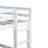 Hedra Twin Over Twin Bunk Bed With Ladder And Storage, Solid Rubber Wood Construction-120240224