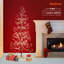 Arbre de Noël artificiel brun floqué avec lumières DEL blanc chaud, 71 po