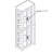 Lighted Curio Cabinet, Glass Display Cabinet With Adjustable Shelves, Vintage Storage Case-1424557364