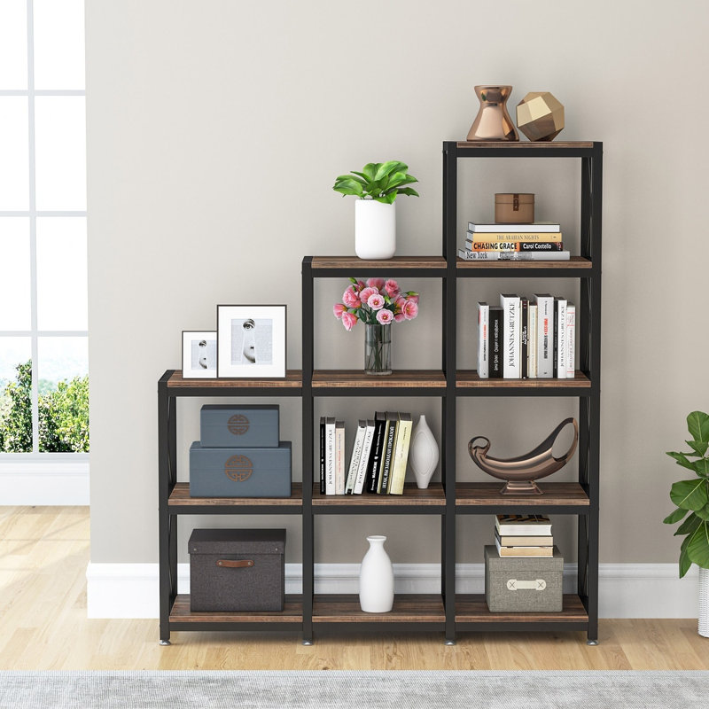 Ladder Bookcase, Brown/Black
