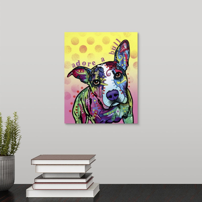 « adoree-a-bull », reproduction, Toile, H 20 po x l 16 po x P 1,5 po