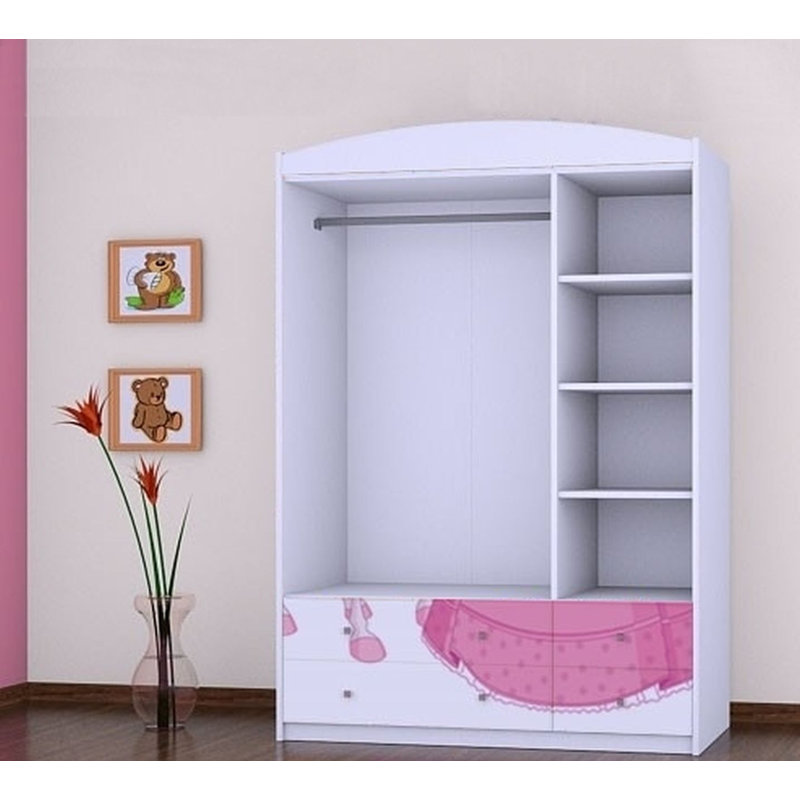 Javonte 3 Door Wardrobe, White