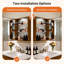 Aluminum Wall Medicine Bathroom Mirror Cabinet with Motion Sensor LED Light & Adjustable Shelf-1766277674